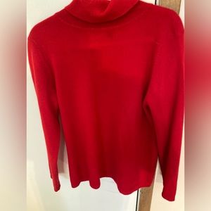 Red Charter Club Cashmere Turtleneck Sweater ❤️